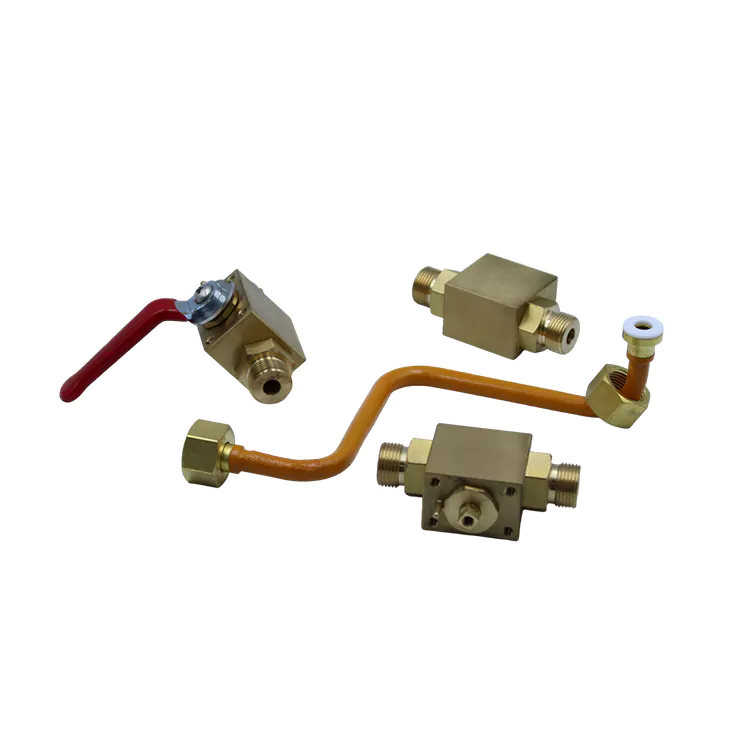 Robinet à tournant sphérique en laiton haute pression compatible avec les tubes en cuivre rouge